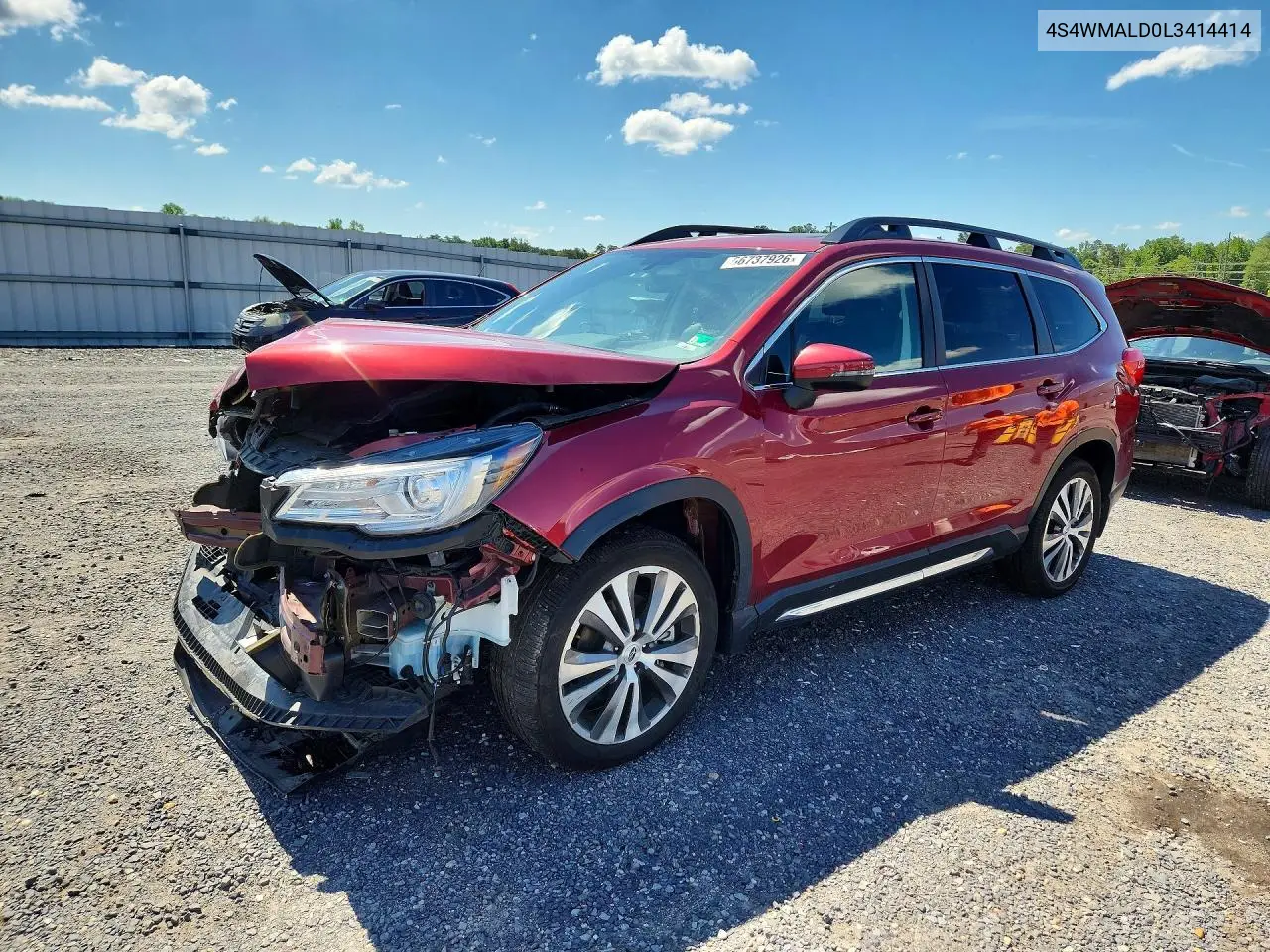 2020 Subaru Ascent Limited VIN: 4S4WMALD0L3414414 Lot: 56737926