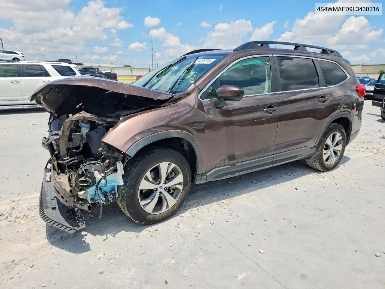 2020 Subaru Ascent Premium VIN: 4S4WMAFD9L3430316 Lot: 57436706
