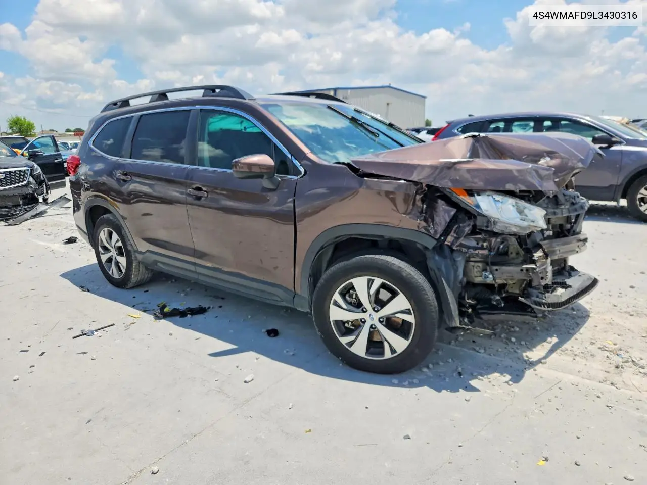 2020 Subaru Ascent Premium VIN: 4S4WMAFD9L3430316 Lot: 57436706