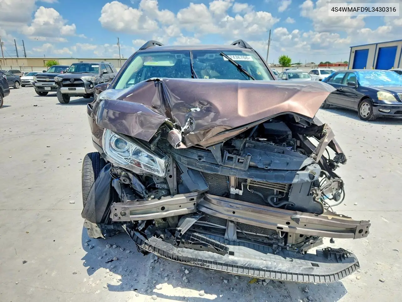 2020 Subaru Ascent Premium VIN: 4S4WMAFD9L3430316 Lot: 57436706