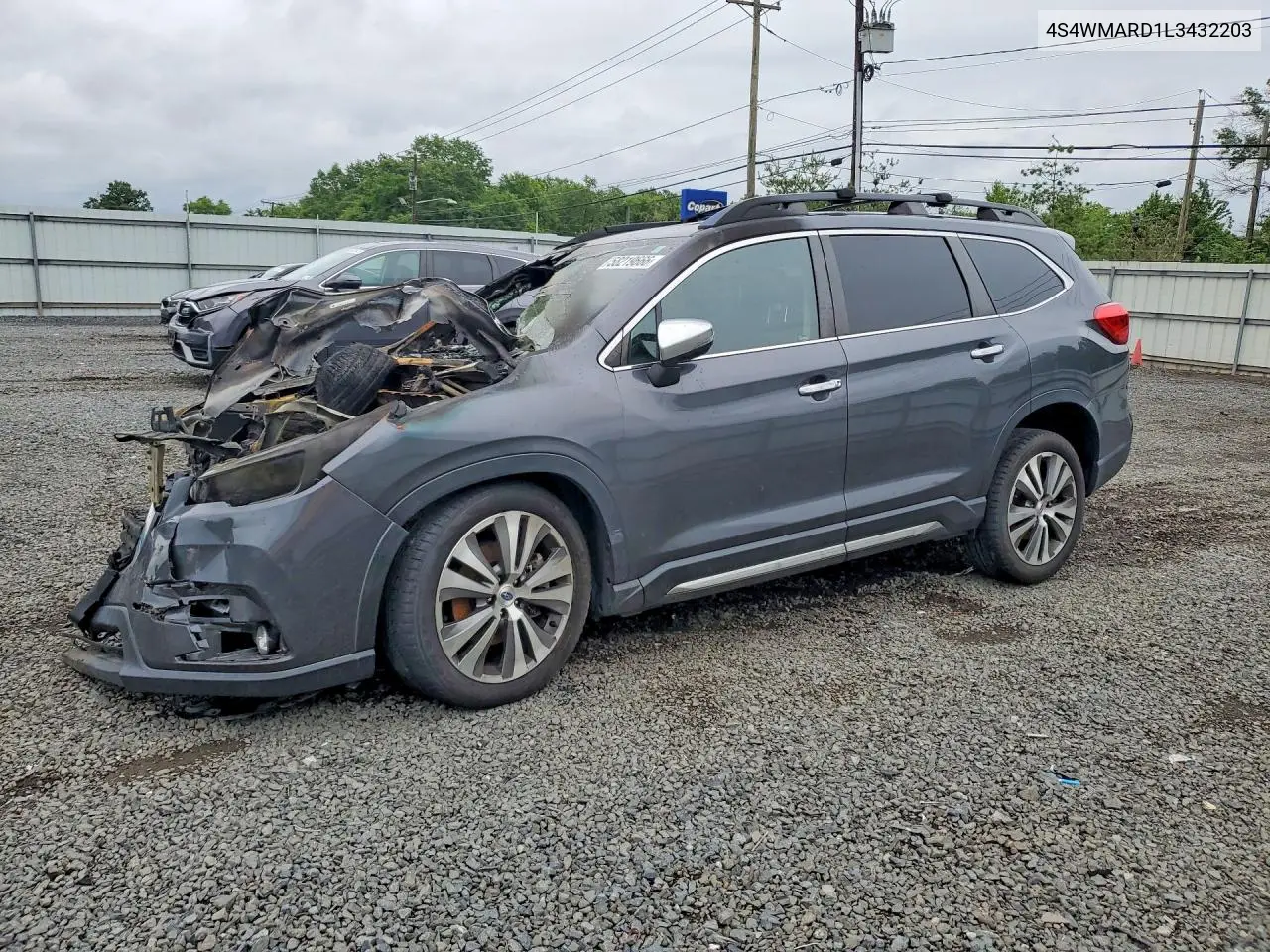 2020 Subaru Ascent Touring VIN: 4S4WMARD1L3432203 Lot: 58219666