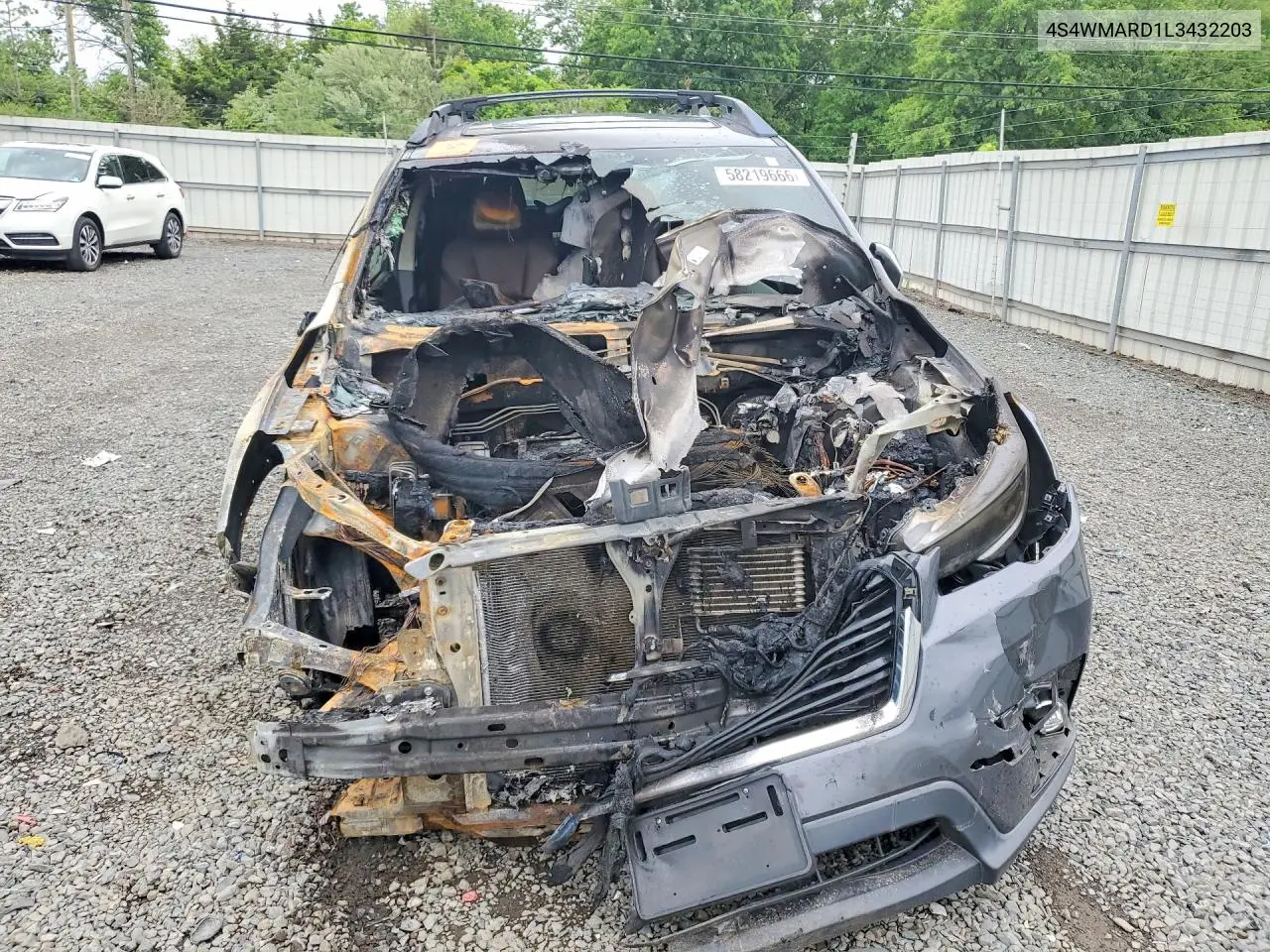 2020 Subaru Ascent Touring VIN: 4S4WMARD1L3432203 Lot: 58219666