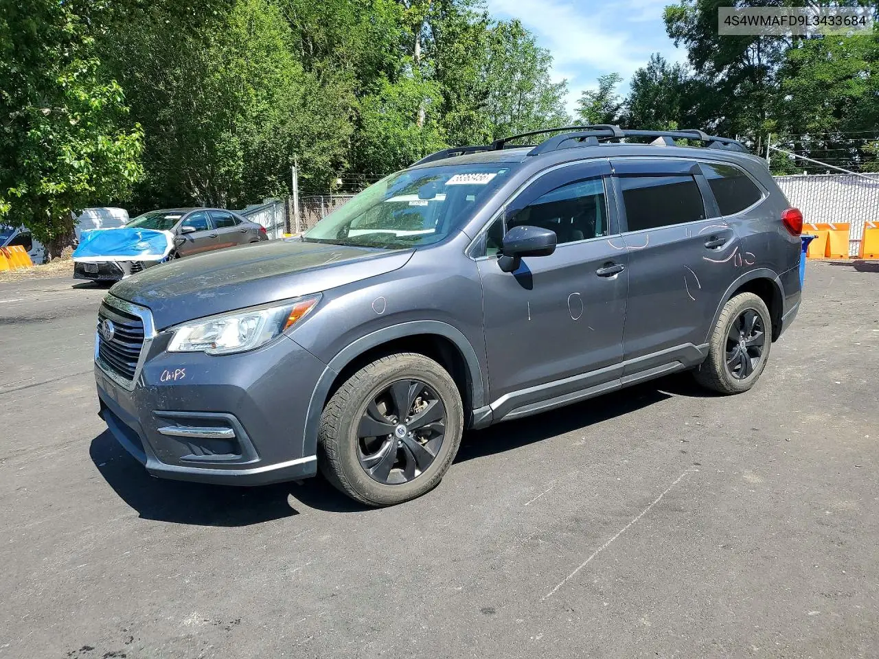 2020 Subaru Ascent Premium VIN: 4S4WMAFD9L3433684 Lot: 58363456