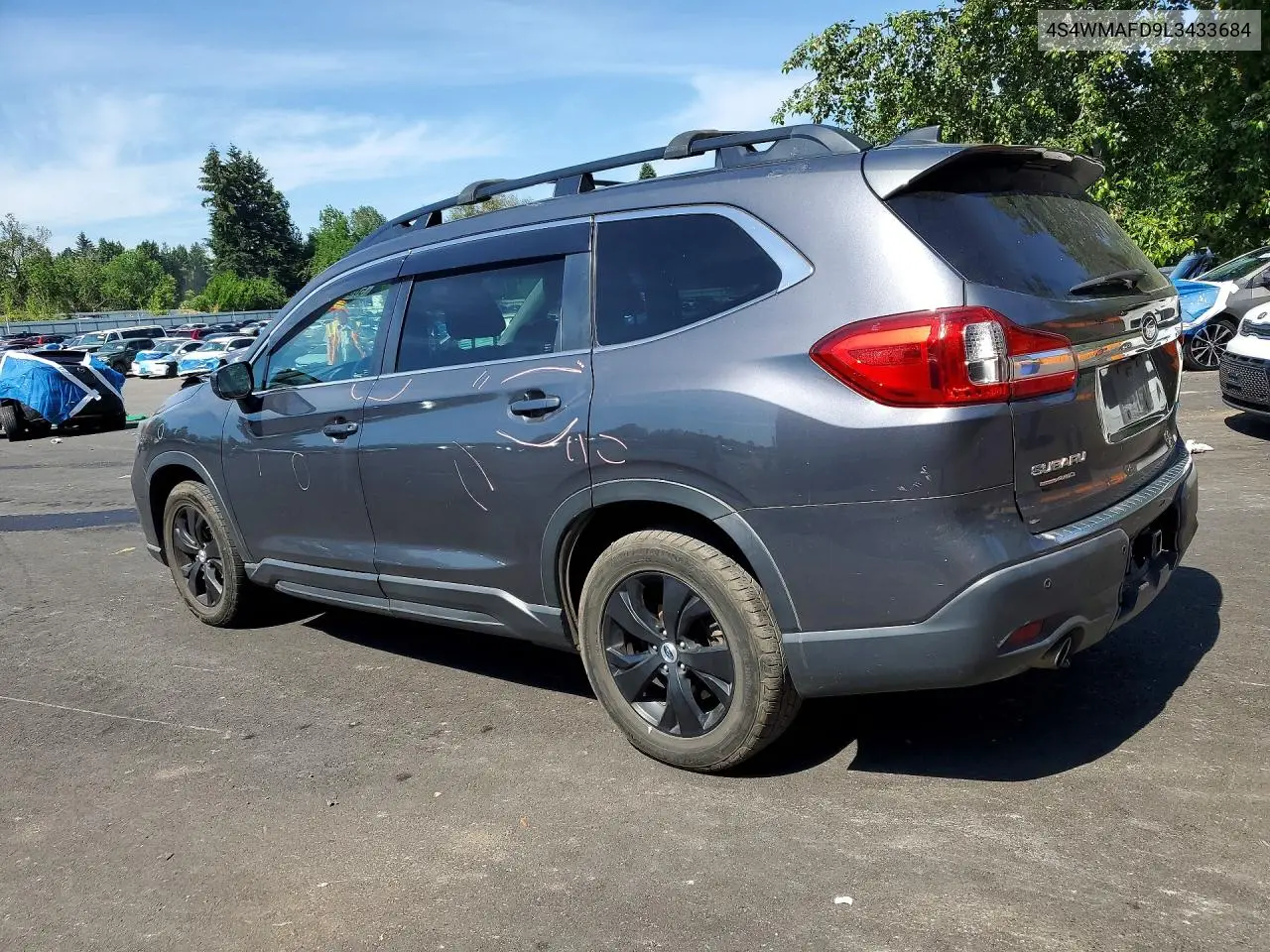 2020 Subaru Ascent Premium VIN: 4S4WMAFD9L3433684 Lot: 58363456