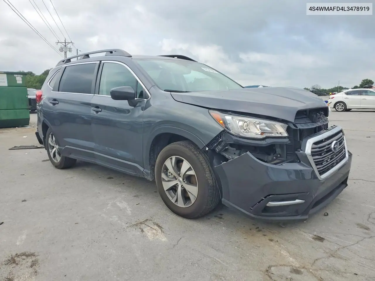2020 Subaru Ascent Premium VIN: 4S4WMAFD4L3478919 Lot: 59341846