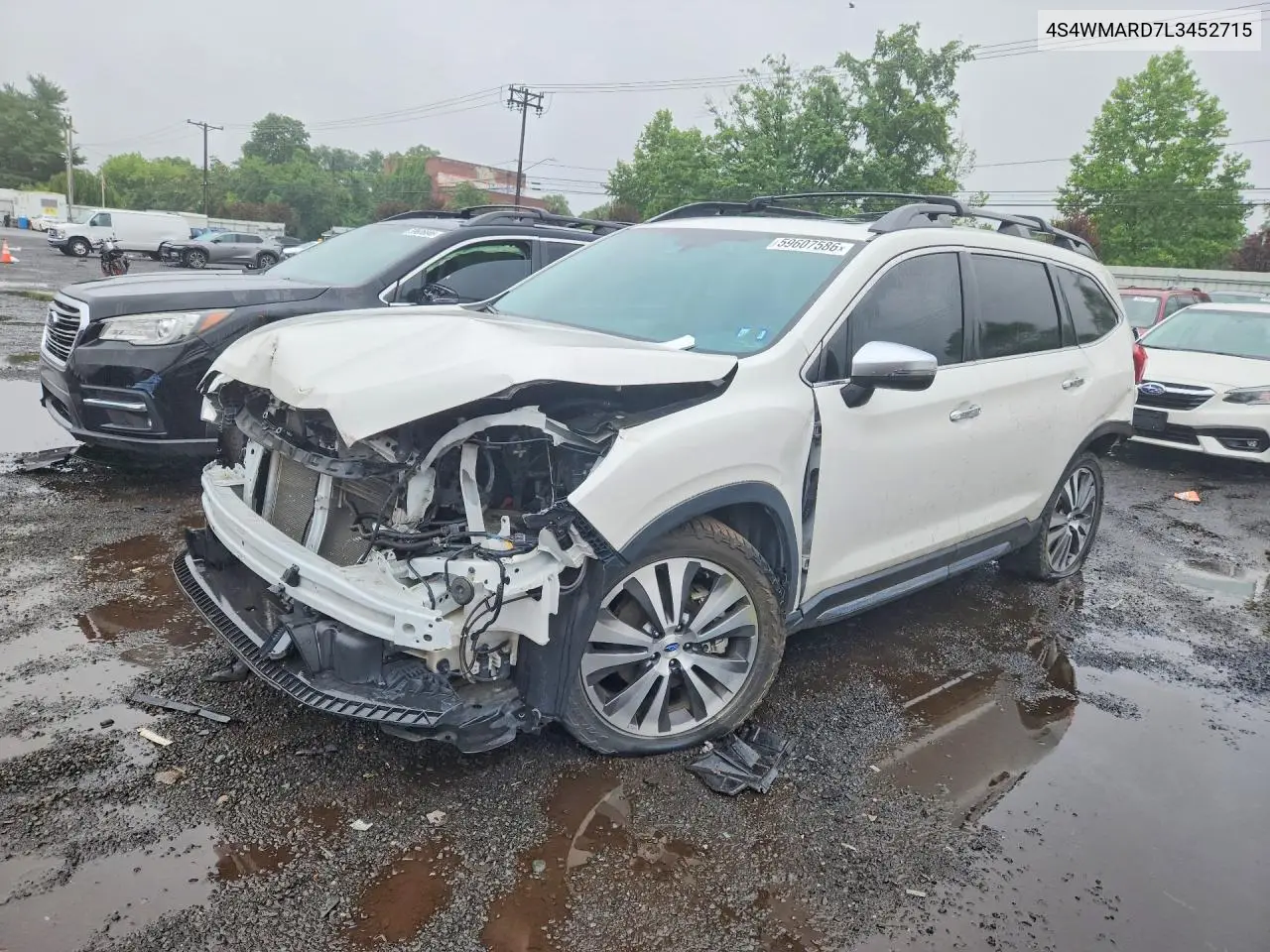 2020 Subaru Ascent Touring VIN: 4S4WMARD7L3452715 Lot: 59607586
