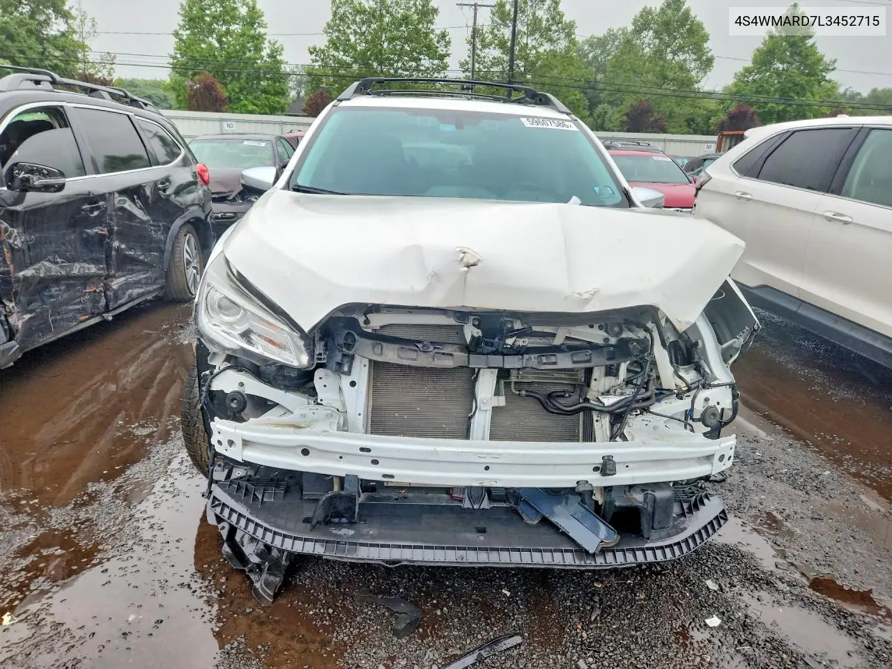 2020 Subaru Ascent Touring VIN: 4S4WMARD7L3452715 Lot: 59607586
