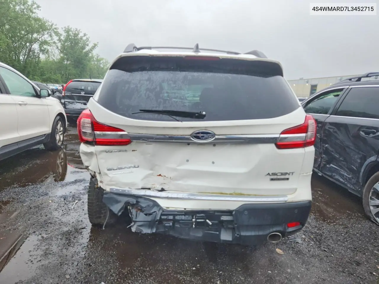 2020 Subaru Ascent Touring VIN: 4S4WMARD7L3452715 Lot: 59607586