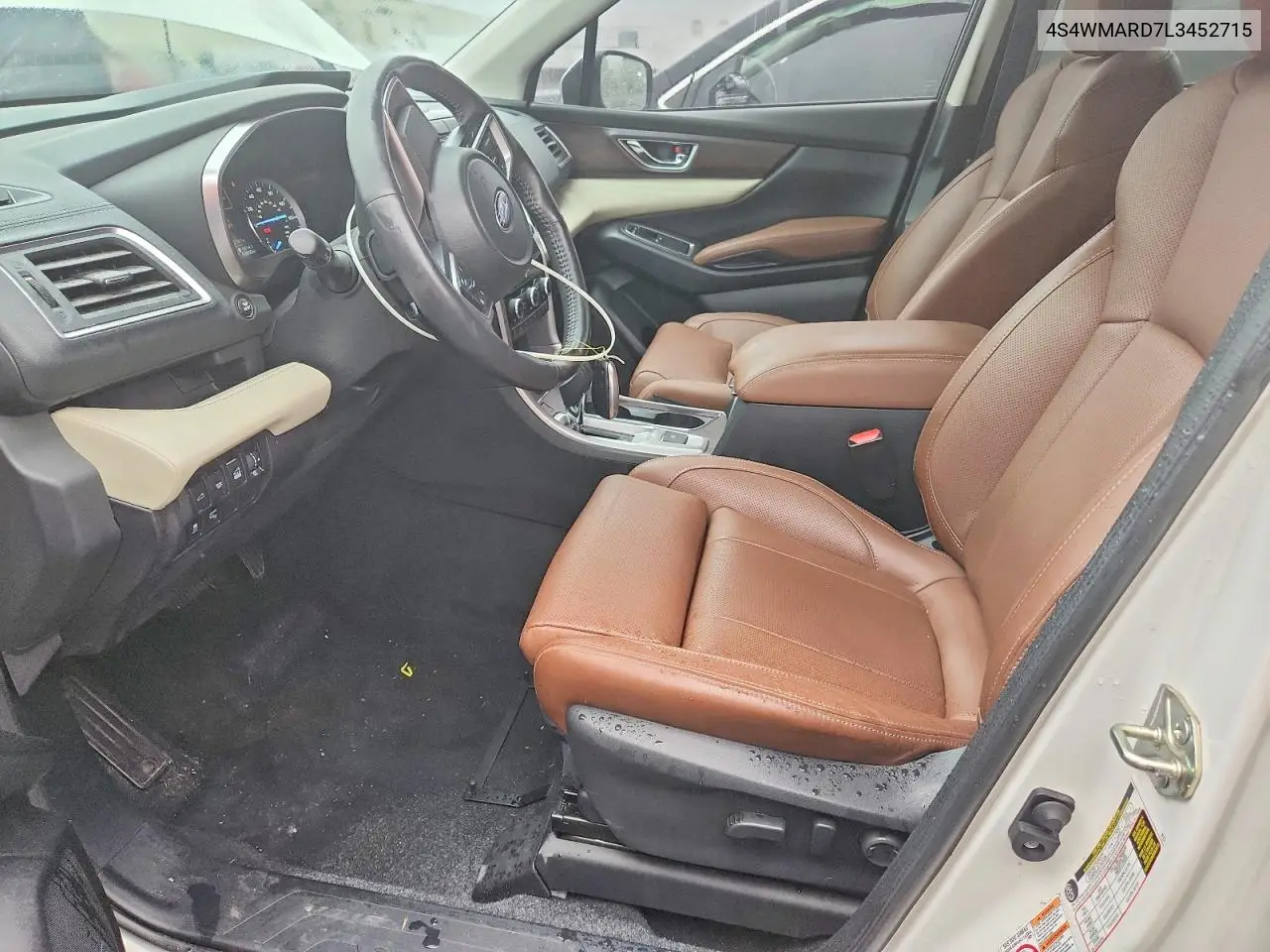 2020 Subaru Ascent Touring VIN: 4S4WMARD7L3452715 Lot: 59607586