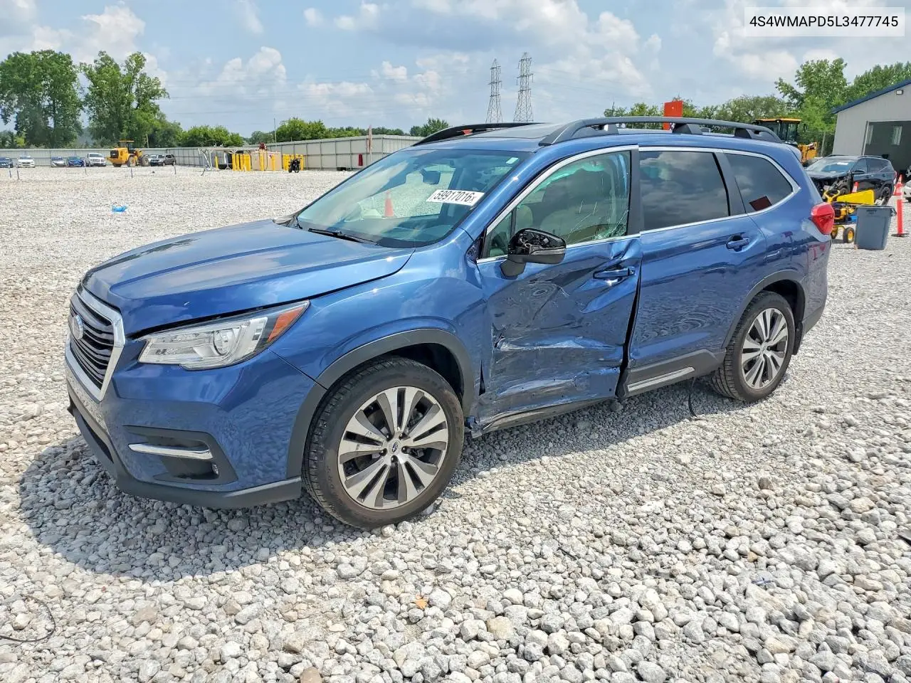 2020 Subaru Ascent Limited VIN: 4S4WMAPD5L3477745 Lot: 59917016