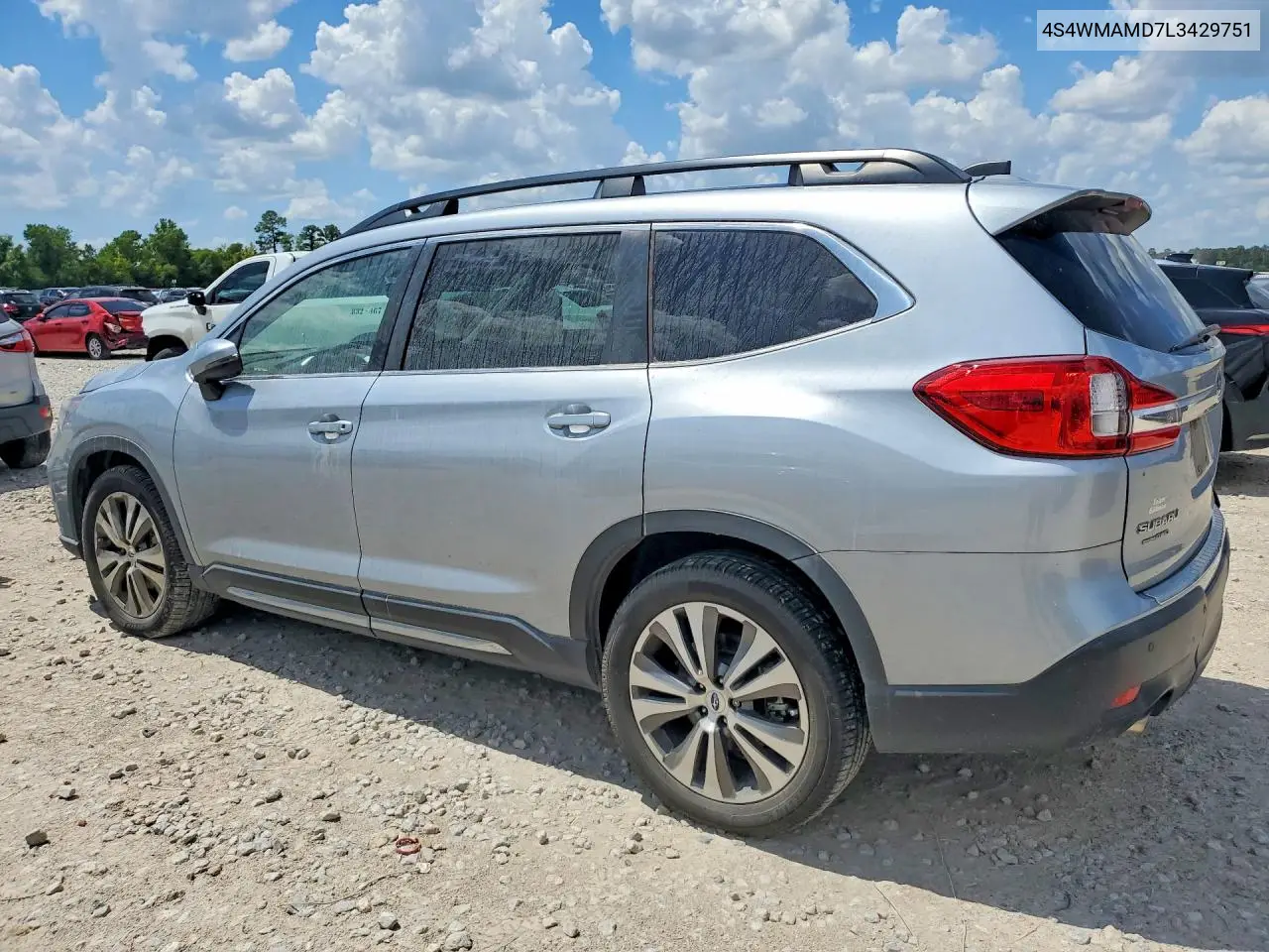 2020 Subaru Ascent Limited VIN: 4S4WMAMD7L3429751 Lot: 60071506