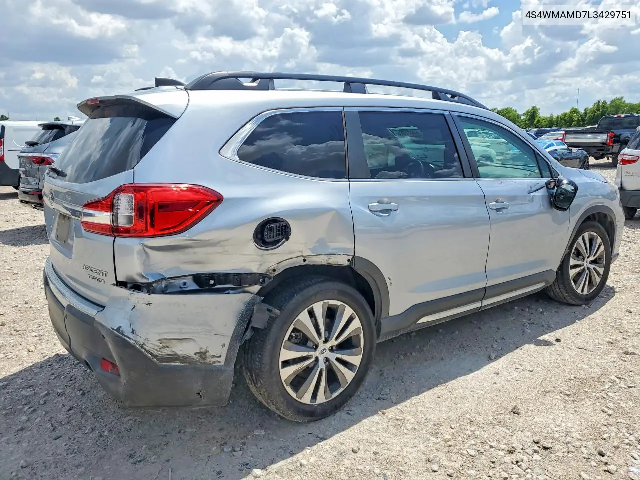 2020 Subaru Ascent Limited VIN: 4S4WMAMD7L3429751 Lot: 60071506