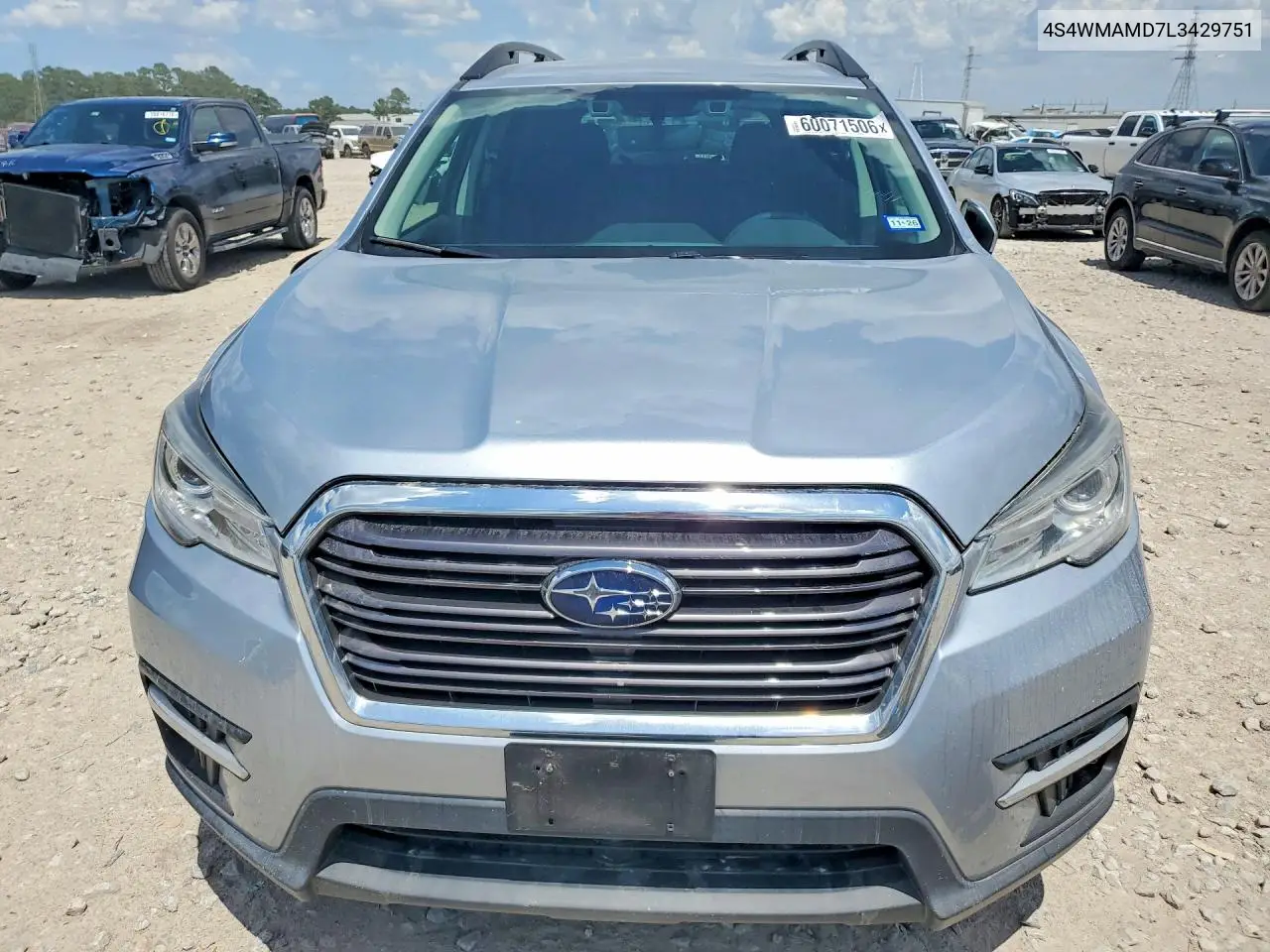2020 Subaru Ascent Limited VIN: 4S4WMAMD7L3429751 Lot: 60071506
