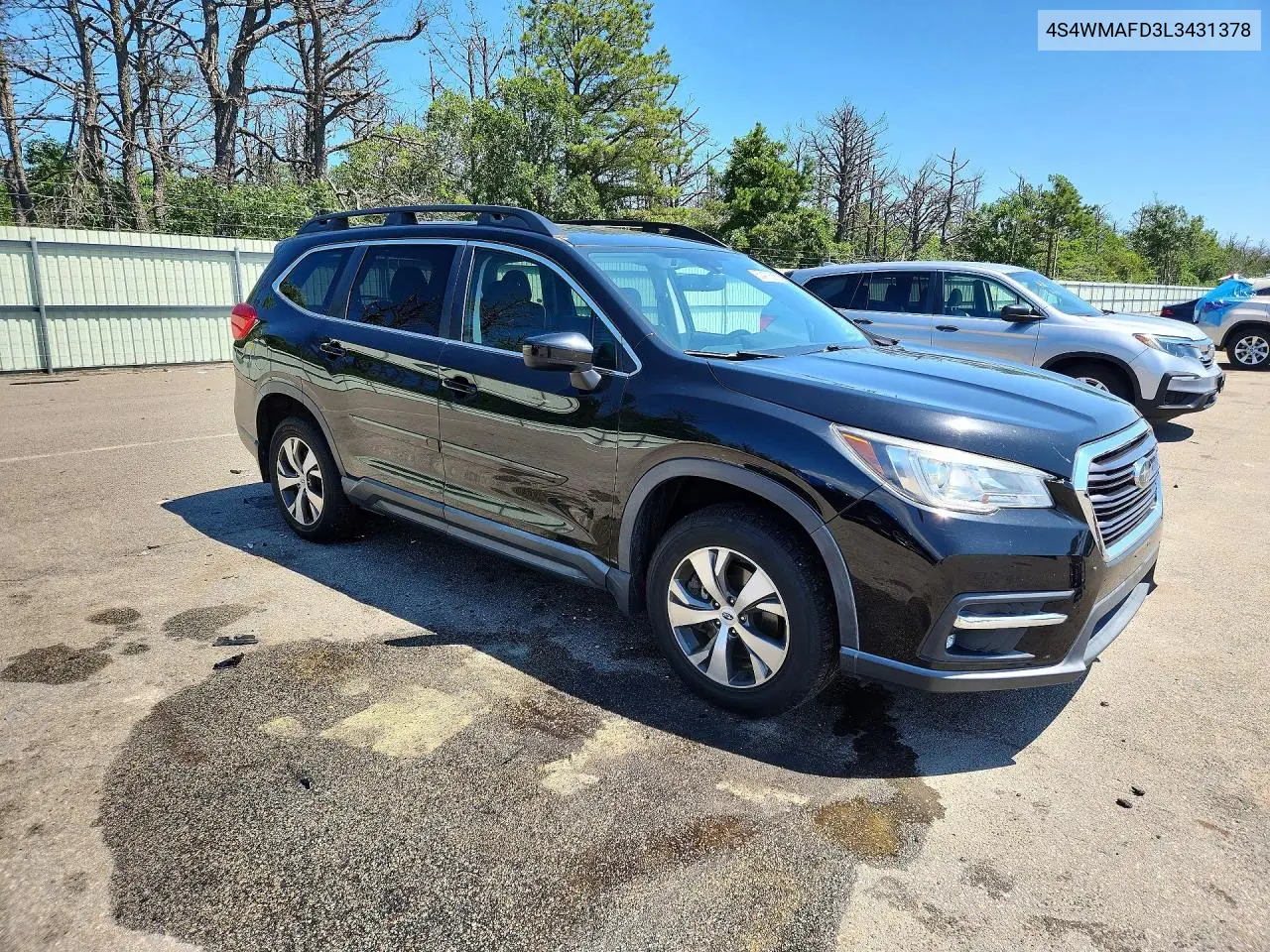 2020 Subaru Ascent Premium VIN: 4S4WMAFD3L3431378 Lot: 60470636