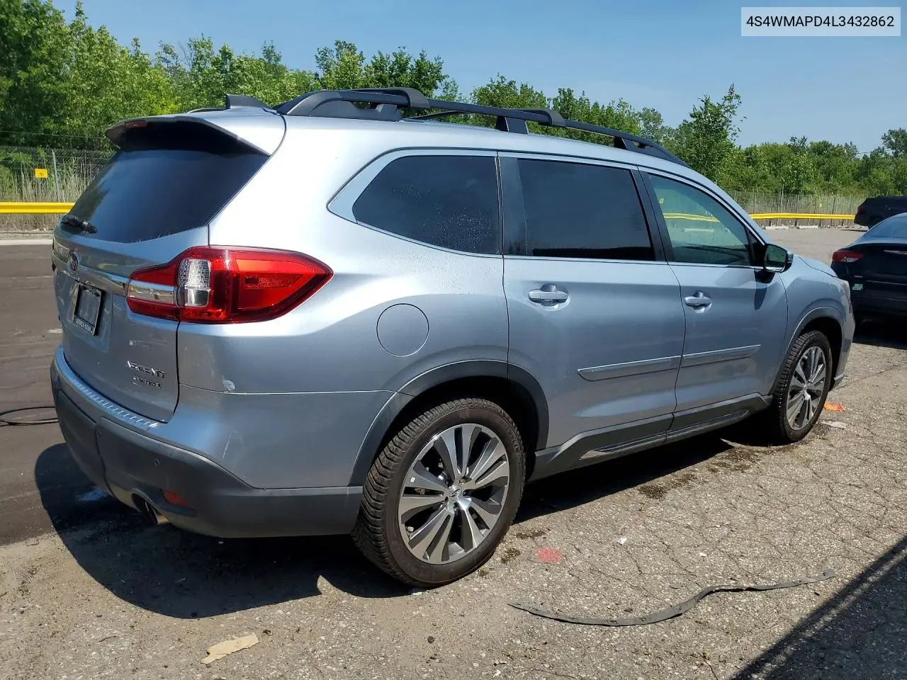2020 Subaru Ascent Limited VIN: 4S4WMAPD4L3432862 Lot: 60682426