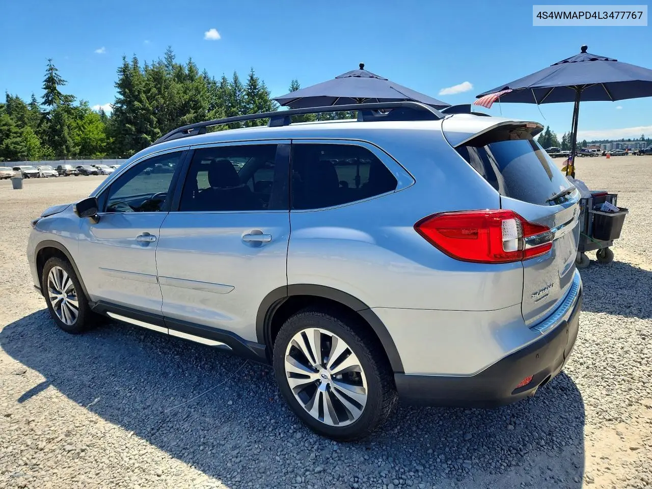2020 Subaru Ascent Limited VIN: 4S4WMAPD4L3477767 Lot: 60722156