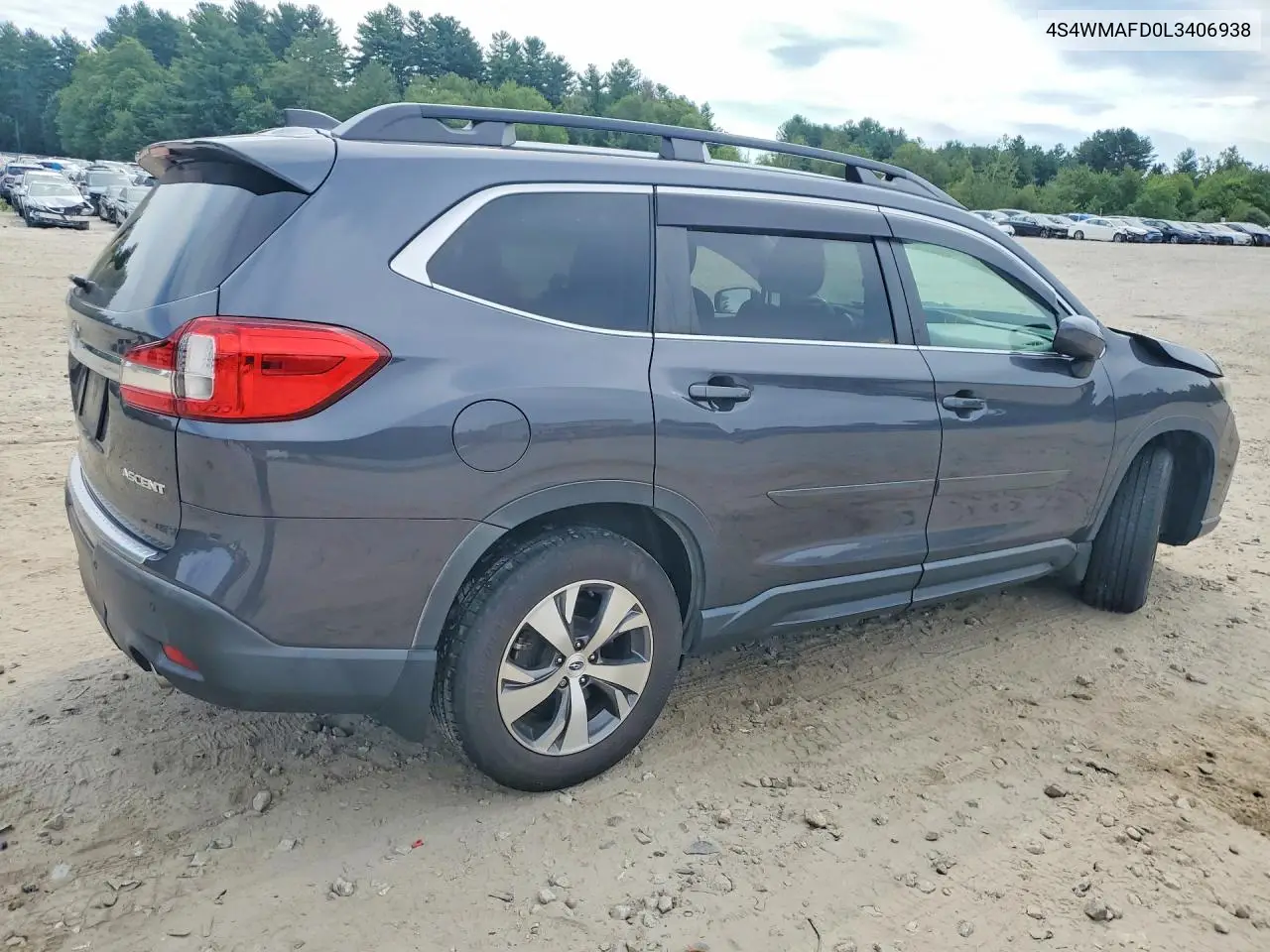 2020 Subaru Ascent Premium VIN: 4S4WMAFD0L3406938 Lot: 61367626