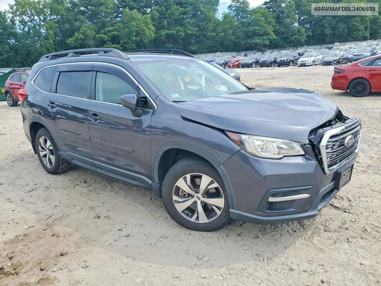 2020 Subaru Ascent Premium VIN: 4S4WMAFD0L3406938 Lot: 61367626