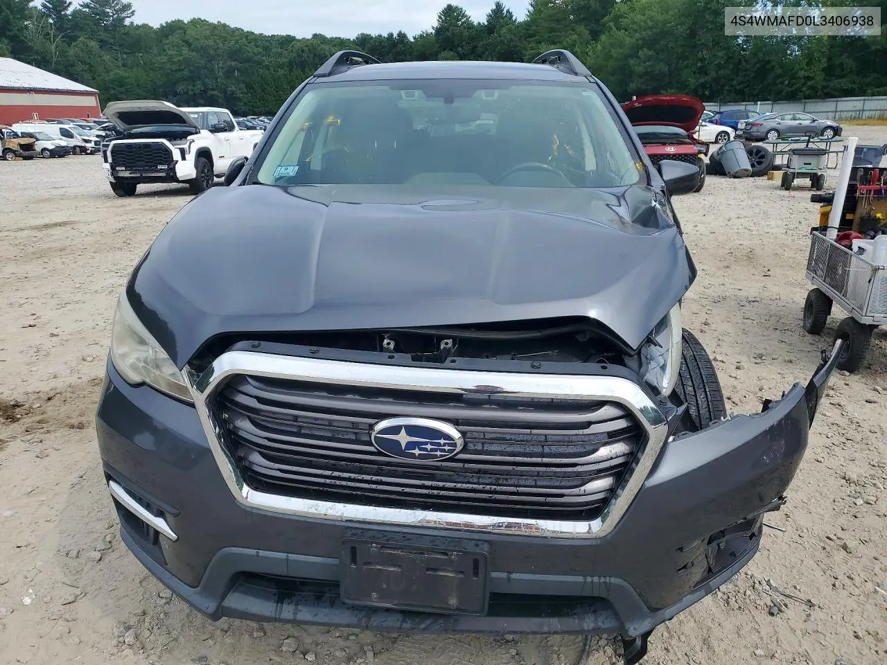 2020 Subaru Ascent Premium VIN: 4S4WMAFD0L3406938 Lot: 61367626