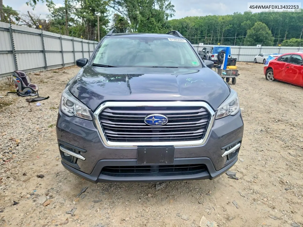 2020 Subaru Ascent Premium VIN: 4S4WMAFDXL3432253 Lot: 61385826