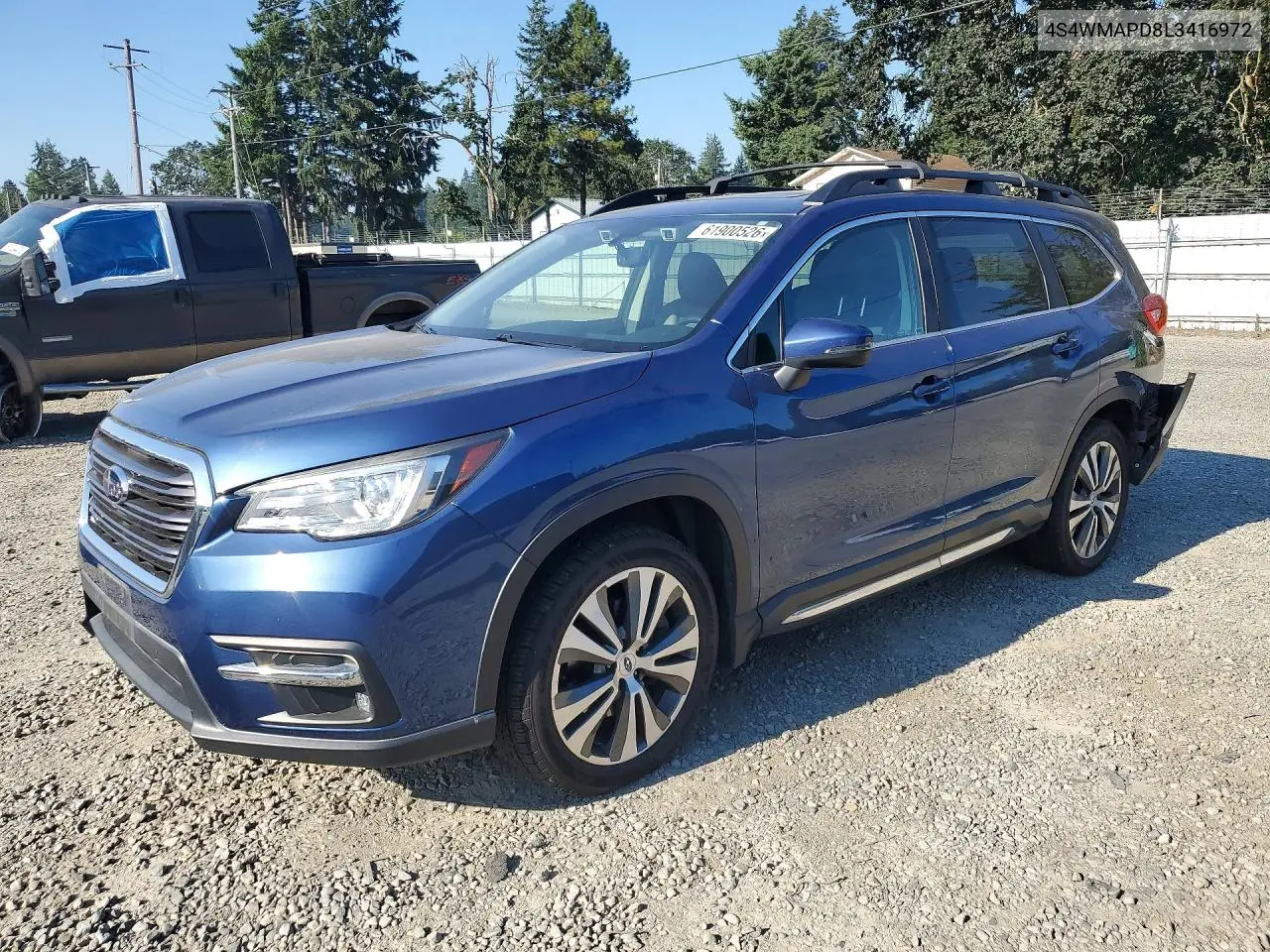2020 Subaru Ascent Limited VIN: 4S4WMAPD8L3416972 Lot: 61900526