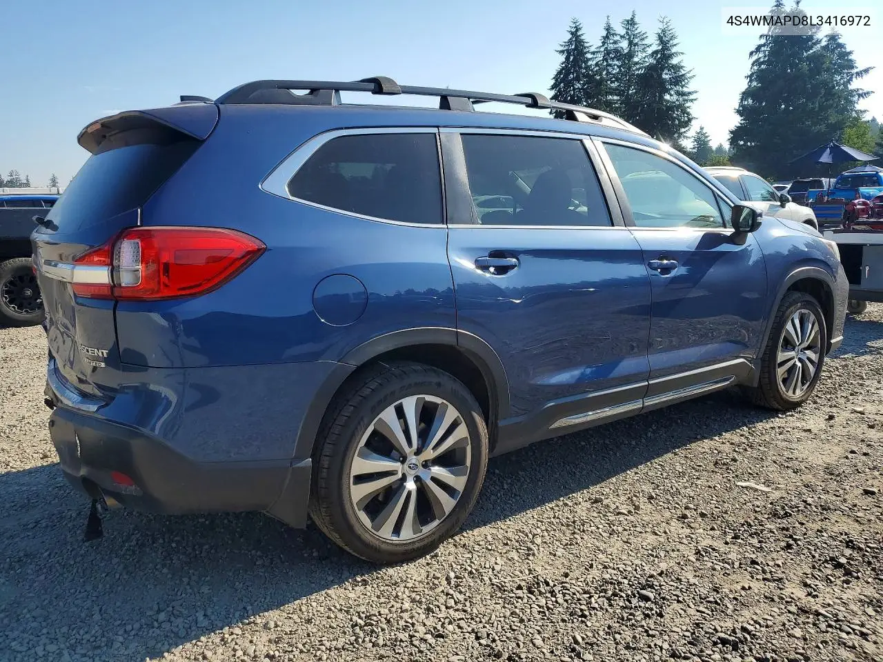 2020 Subaru Ascent Limited VIN: 4S4WMAPD8L3416972 Lot: 61900526