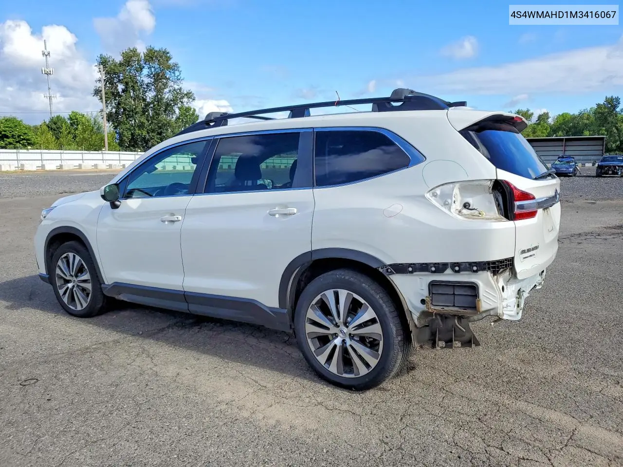 2021 Subaru Ascent Premium VIN: 4S4WMAHD1M3416067 Lot: 56346866
