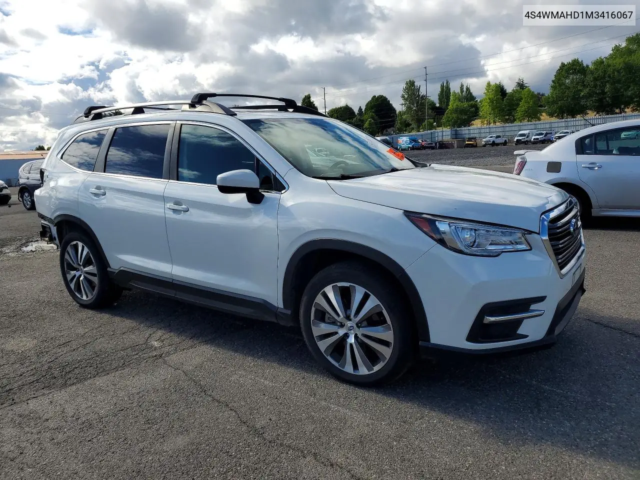 2021 Subaru Ascent Premium VIN: 4S4WMAHD1M3416067 Lot: 56346866