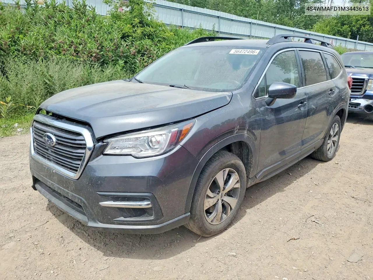 2021 Subaru Ascent Premium VIN: 4S4WMAFD1M3443613 Lot: 56472496
