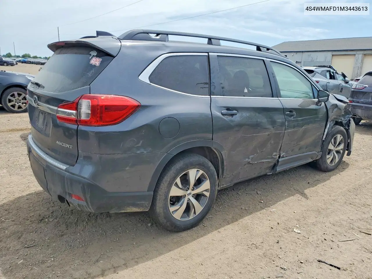 2021 Subaru Ascent Premium VIN: 4S4WMAFD1M3443613 Lot: 56472496