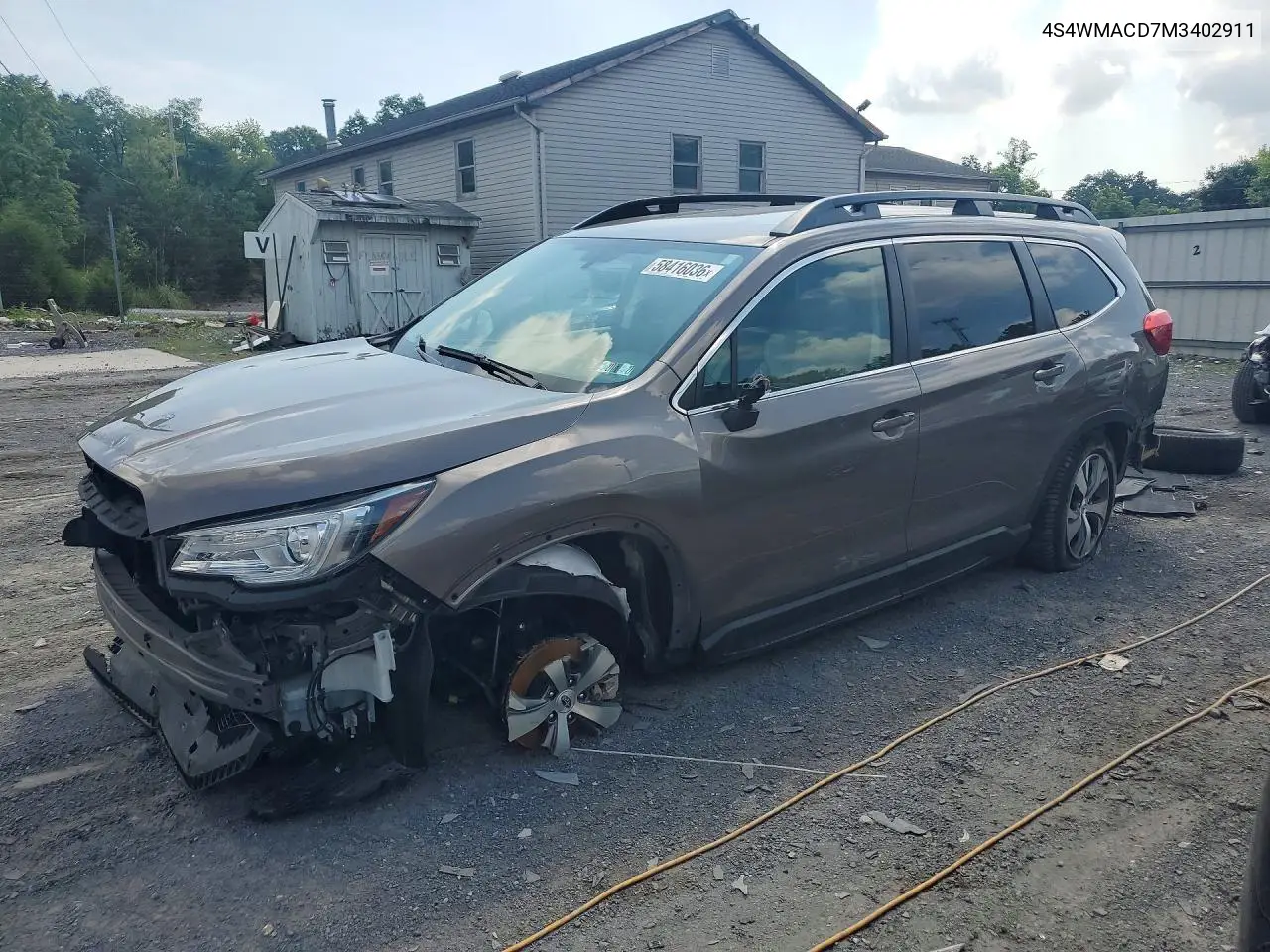 2021 Subaru Ascent Premium VIN: 4S4WMACD7M3402911 Lot: 58416036