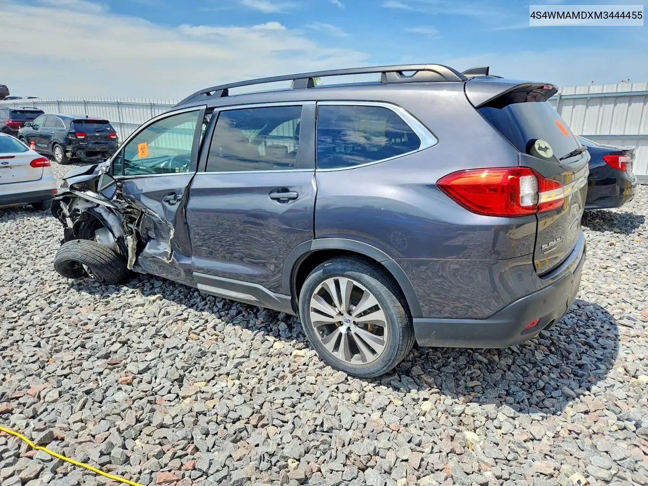 2021 Subaru Ascent Limited VIN: 4S4WMAMDXM3444455 Lot: 58544876