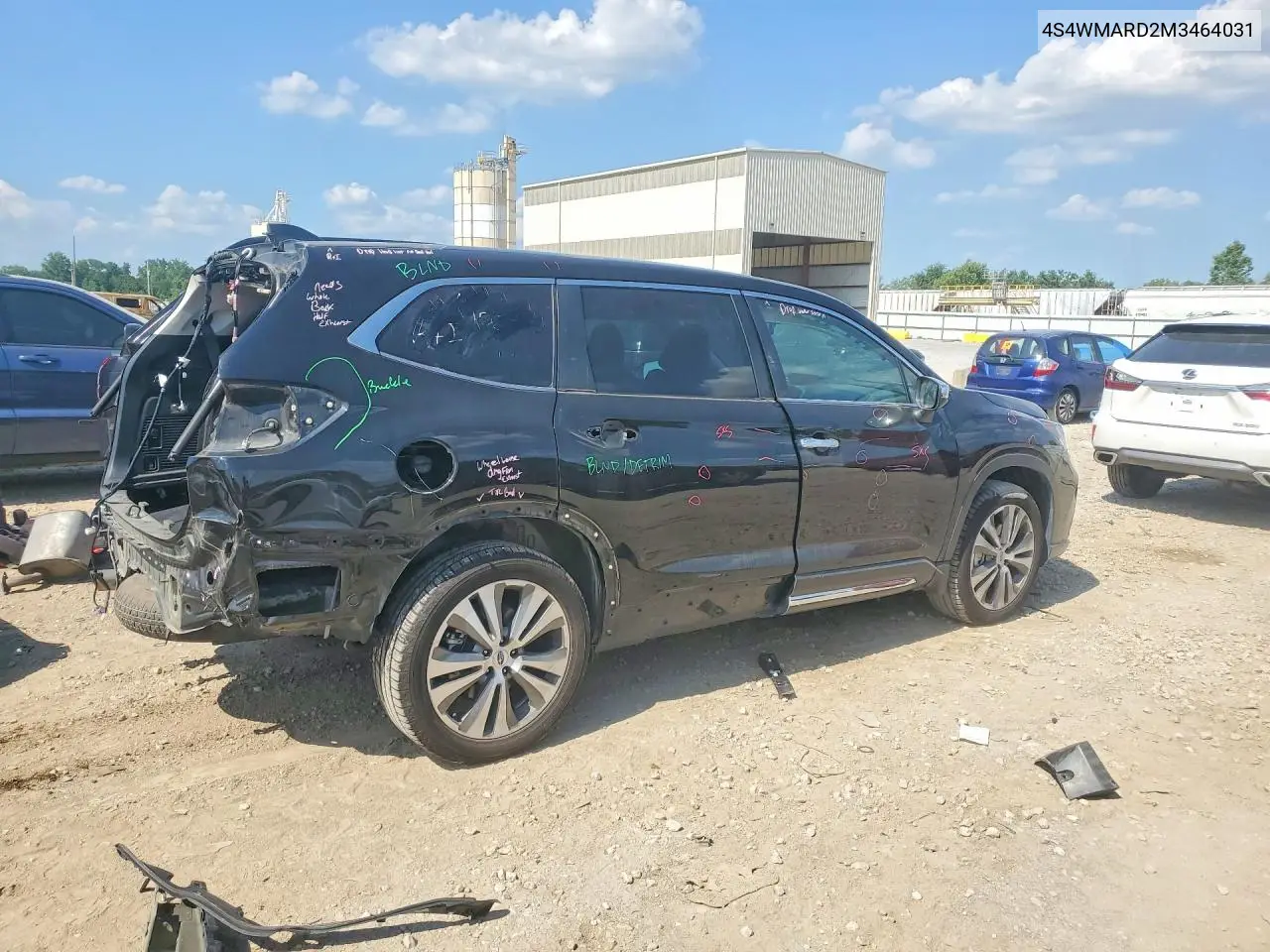 2021 Subaru Ascent Touring VIN: 4S4WMARD2M3464031 Lot: 59331206