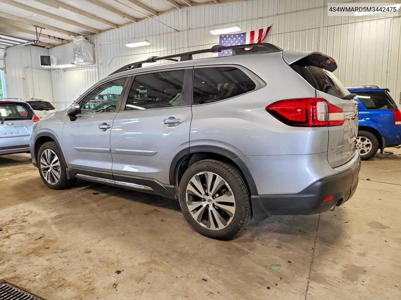 2021 Subaru Ascent Touring VIN: 4S4WMARD5M3442475 Lot: 60007906