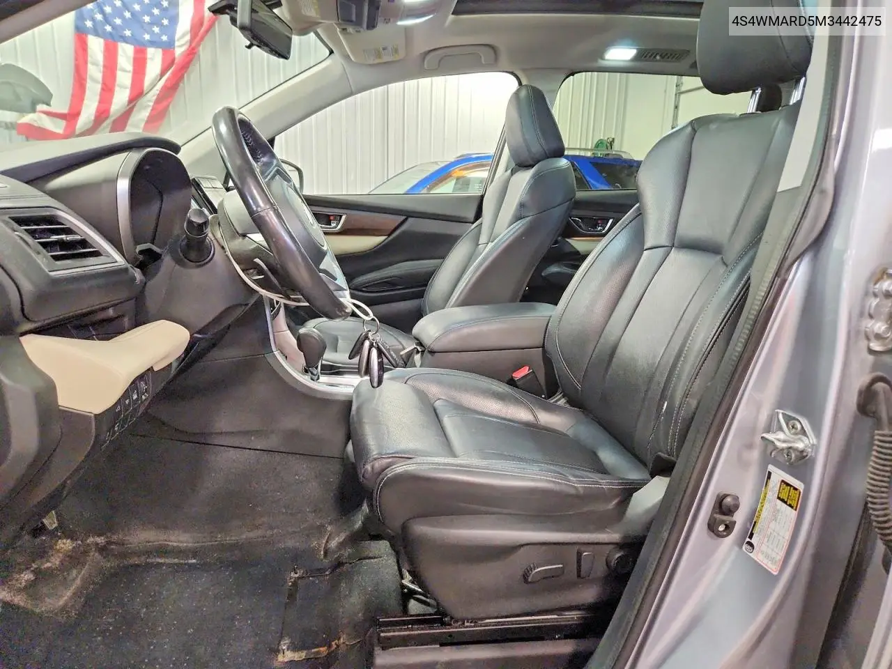 2021 Subaru Ascent Touring VIN: 4S4WMARD5M3442475 Lot: 60007906