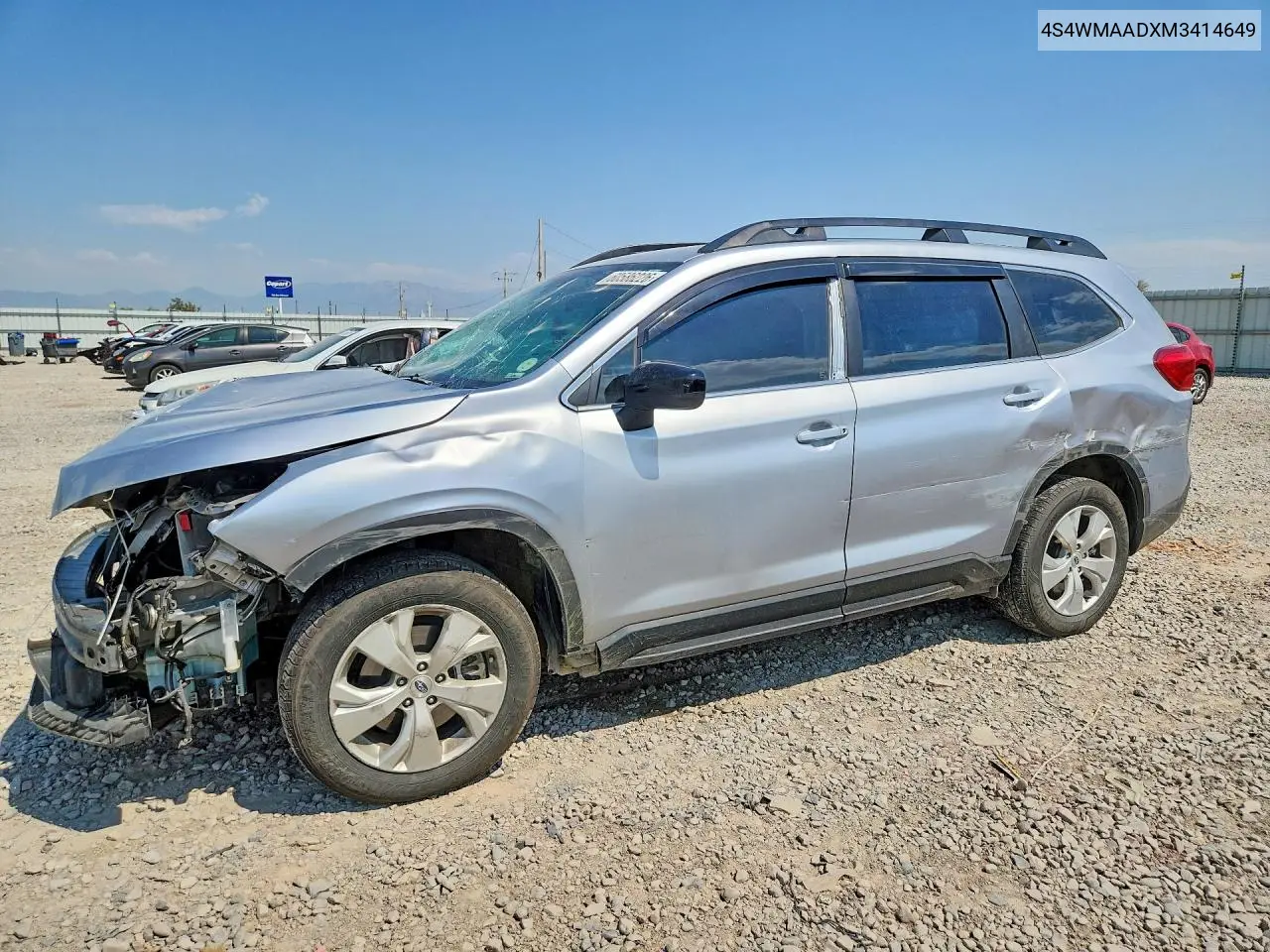 2021 Subaru Ascent VIN: 4S4WMAADXM3414649 Lot: 60586226