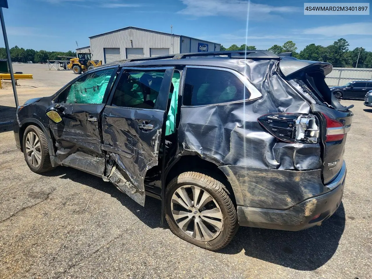 2021 Subaru Ascent Touring VIN: 4S4WMARD2M3401897 Lot: 61159466