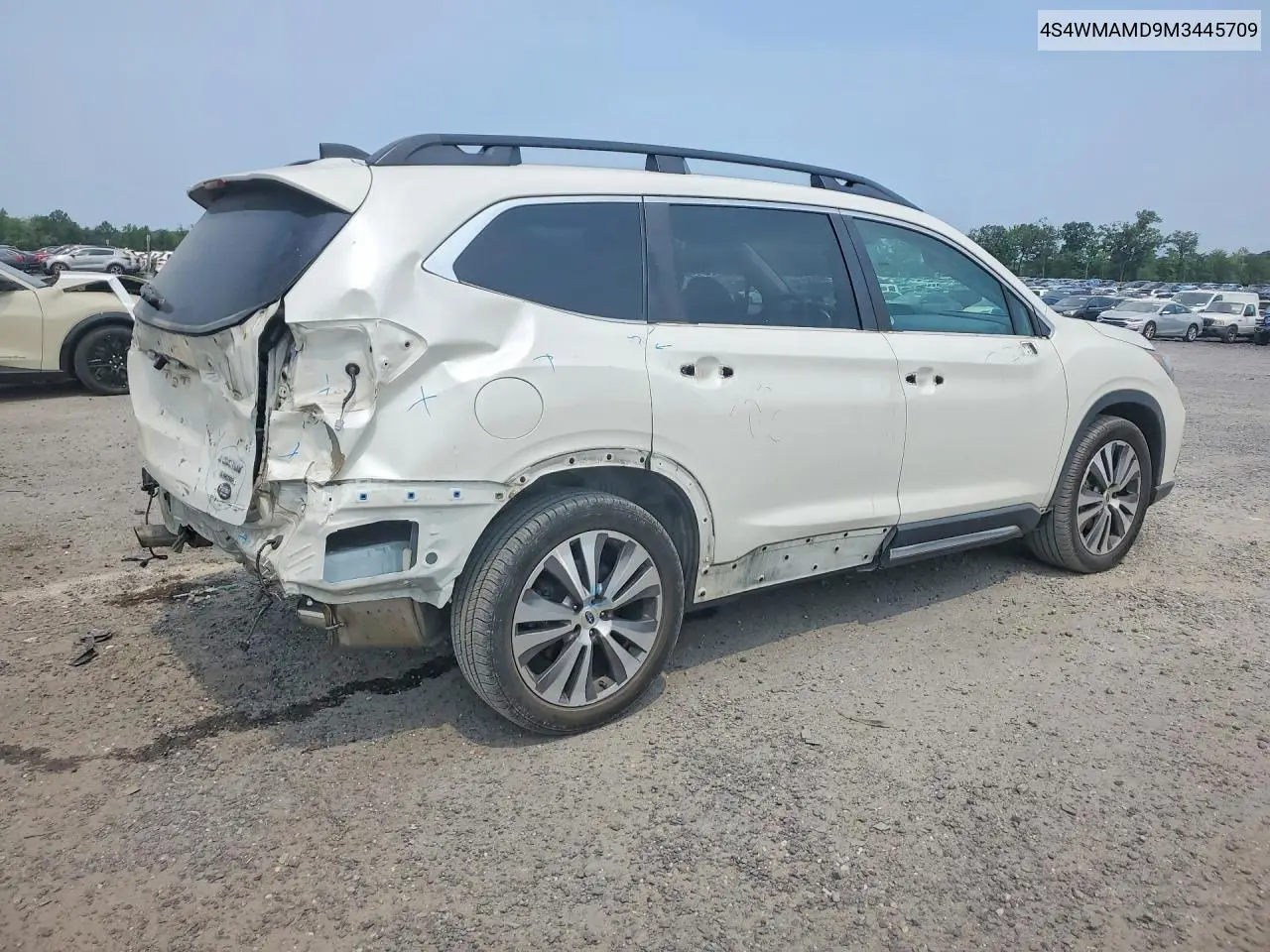 2021 Subaru Ascent Limited VIN: 4S4WMAMD9M3445709 Lot: 61299486