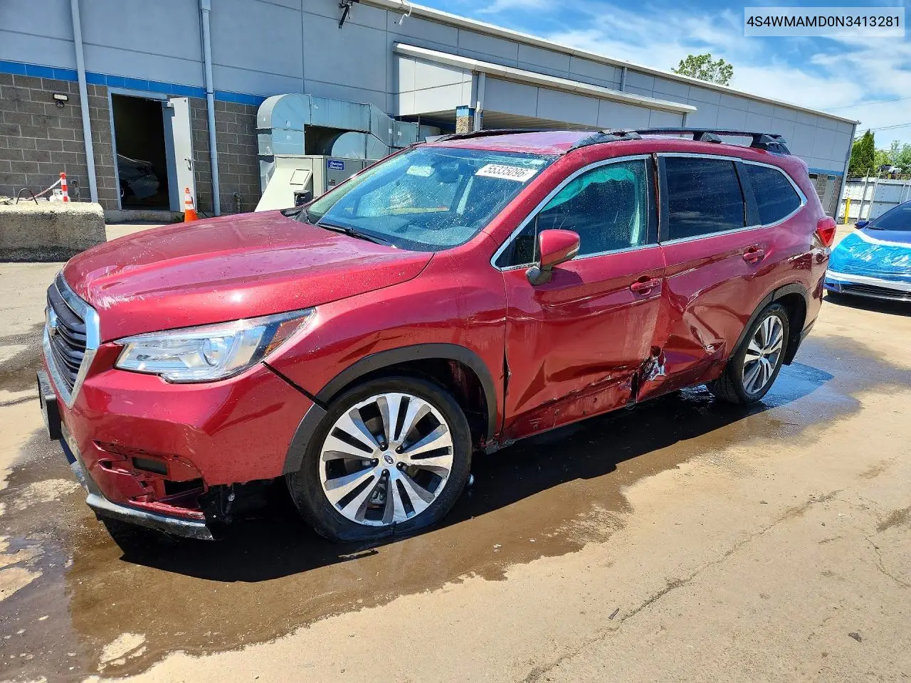 2022 Subaru Ascent Limited VIN: 4S4WMAMD0N3413281 Lot: 55335096