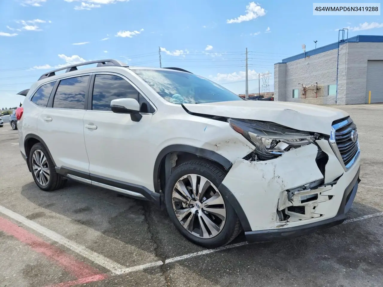 2022 Subaru Ascent Limited VIN: 4S4WMAPD6N3419288 Lot: 58418516