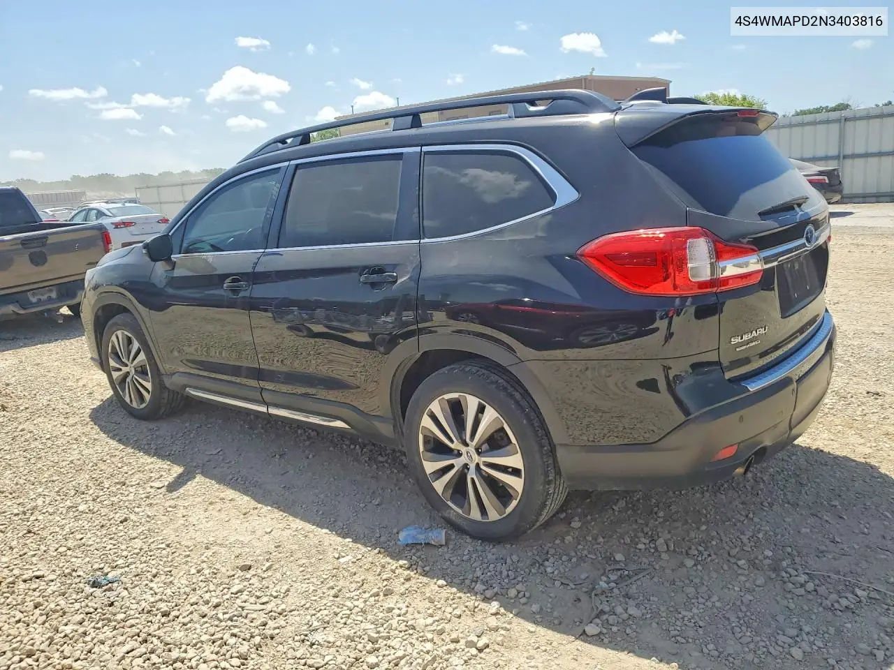 2022 Subaru Ascent Limited VIN: 4S4WMAPD2N3403816 Lot: 58969136