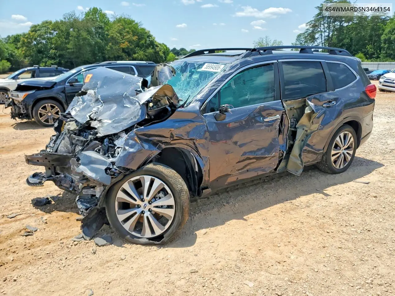 2022 Subaru Ascent Touring VIN: 4S4WMARD5N3464154 Lot: 58994906