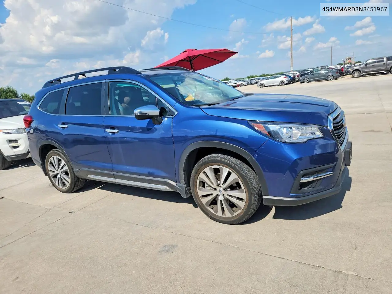 2022 Subaru Ascent Touring VIN: 4S4WMARD3N3451967 Lot: 59905366