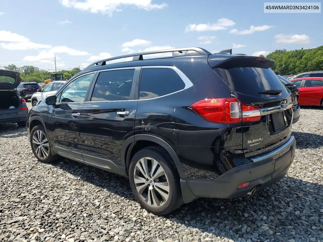 2022 Subaru Ascent Touring VIN: 4S4WMARD3N3424106 Lot: 59950126