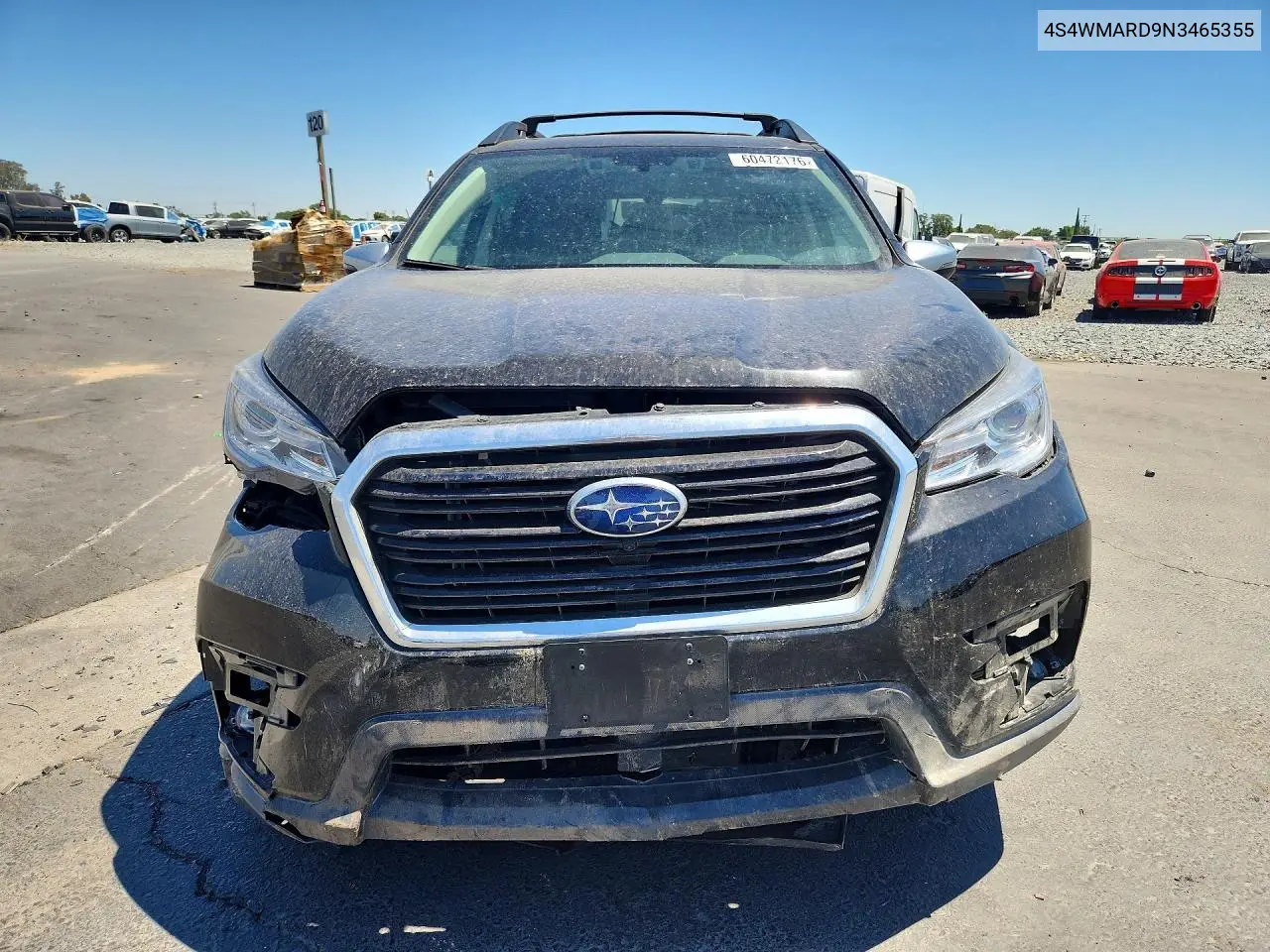 2022 Subaru Ascent Touring VIN: 4S4WMARD9N3465355 Lot: 60472176
