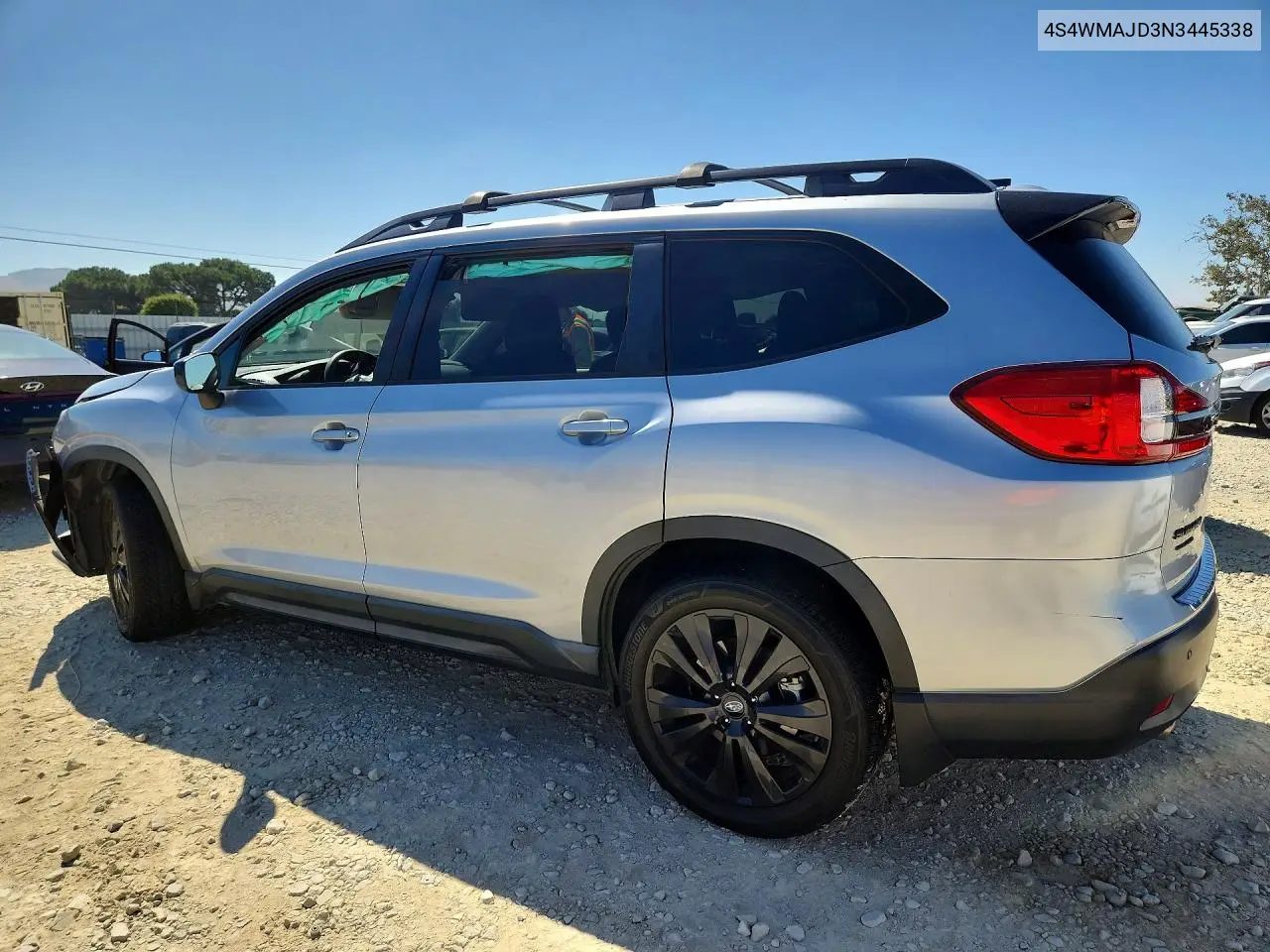 2022 Subaru Ascent Onyx Edition VIN: 4S4WMAJD3N3445338 Lot: 60514146