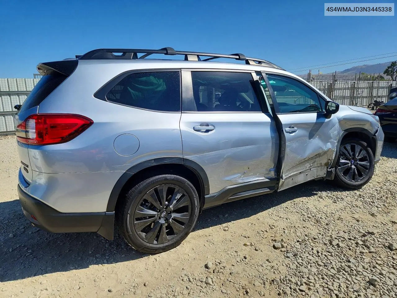 2022 Subaru Ascent Onyx Edition VIN: 4S4WMAJD3N3445338 Lot: 60514146