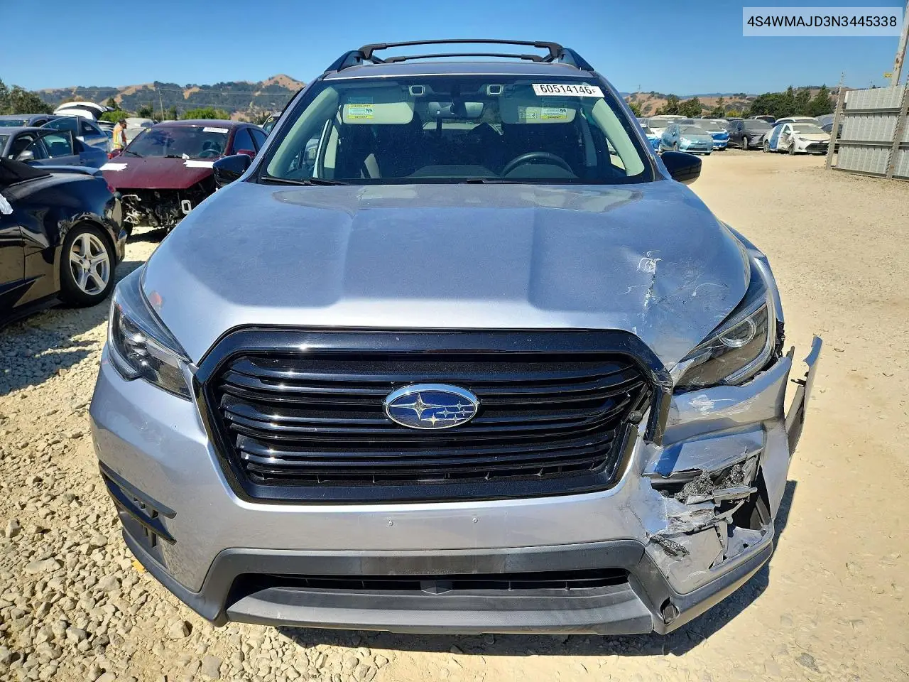 2022 Subaru Ascent Onyx Edition VIN: 4S4WMAJD3N3445338 Lot: 60514146
