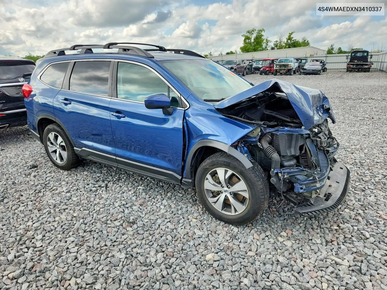 2022 Subaru Ascent Premium VIN: 4S4WMAEDXN3410337 Lot: 60606176