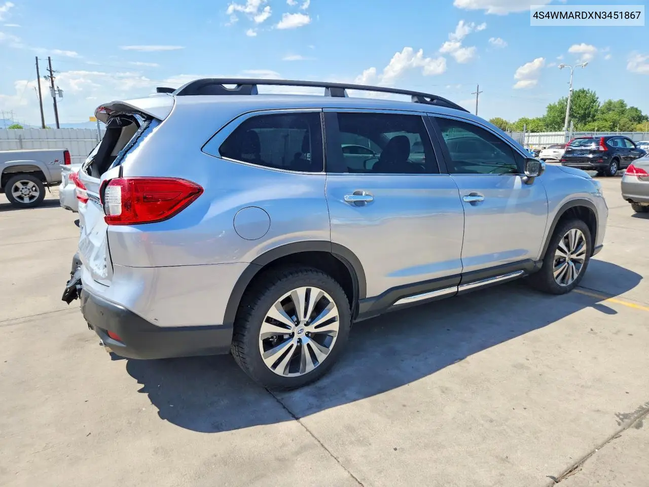 2022 Subaru Ascent Touring VIN: 4S4WMARDXN3451867 Lot: 60808356